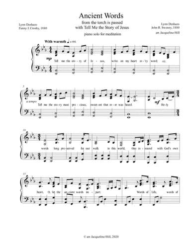 Ancient Words (arr. Jacqueline Hill)