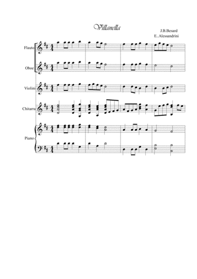 Villanella. Quintet (arr. Ester Alessandrini)