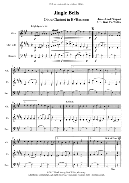 Jingle Bells (arr. Gert Th. Walter)