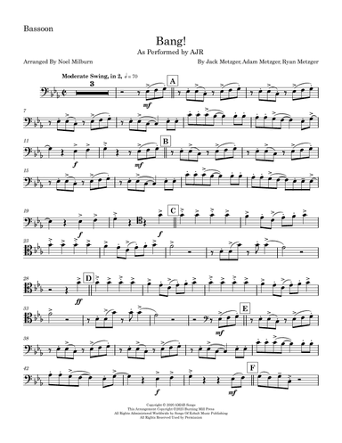 Bang! (arr. Noel Milburn)