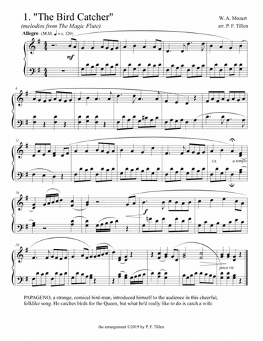 Melodies from The Magic Flute (arr. P. F. Tillen)