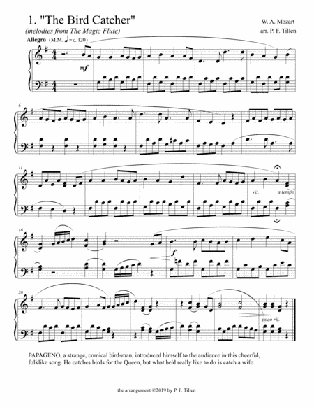 Melodies from The Magic Flute (arr. P. F. Tillen)