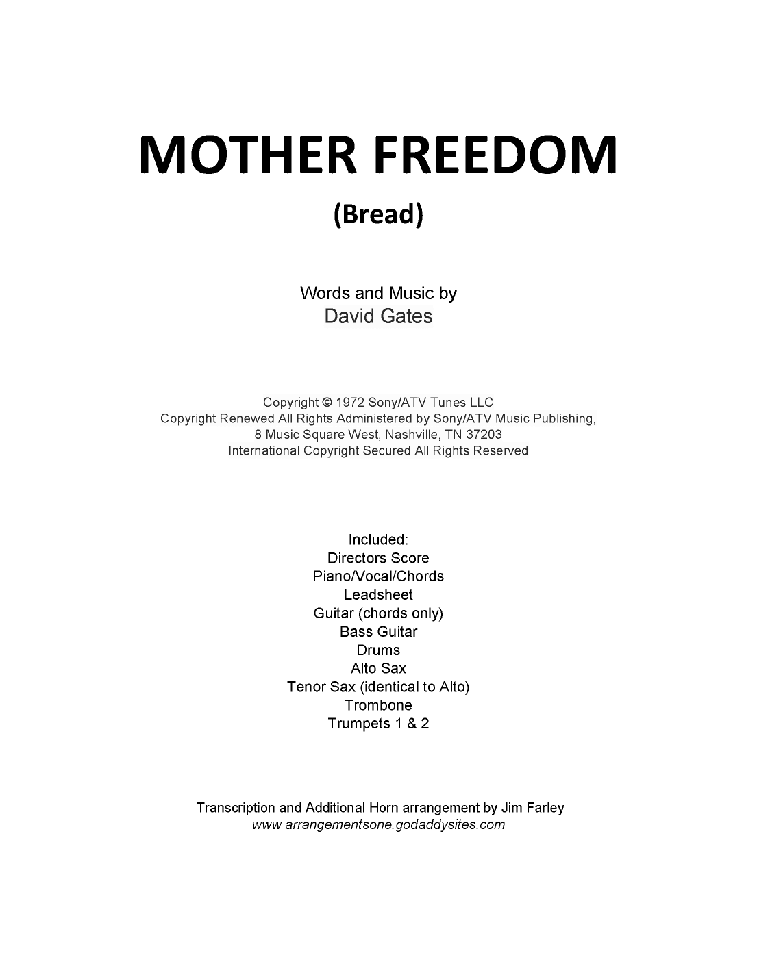 Mother Freedom (arr. Jim Farley)