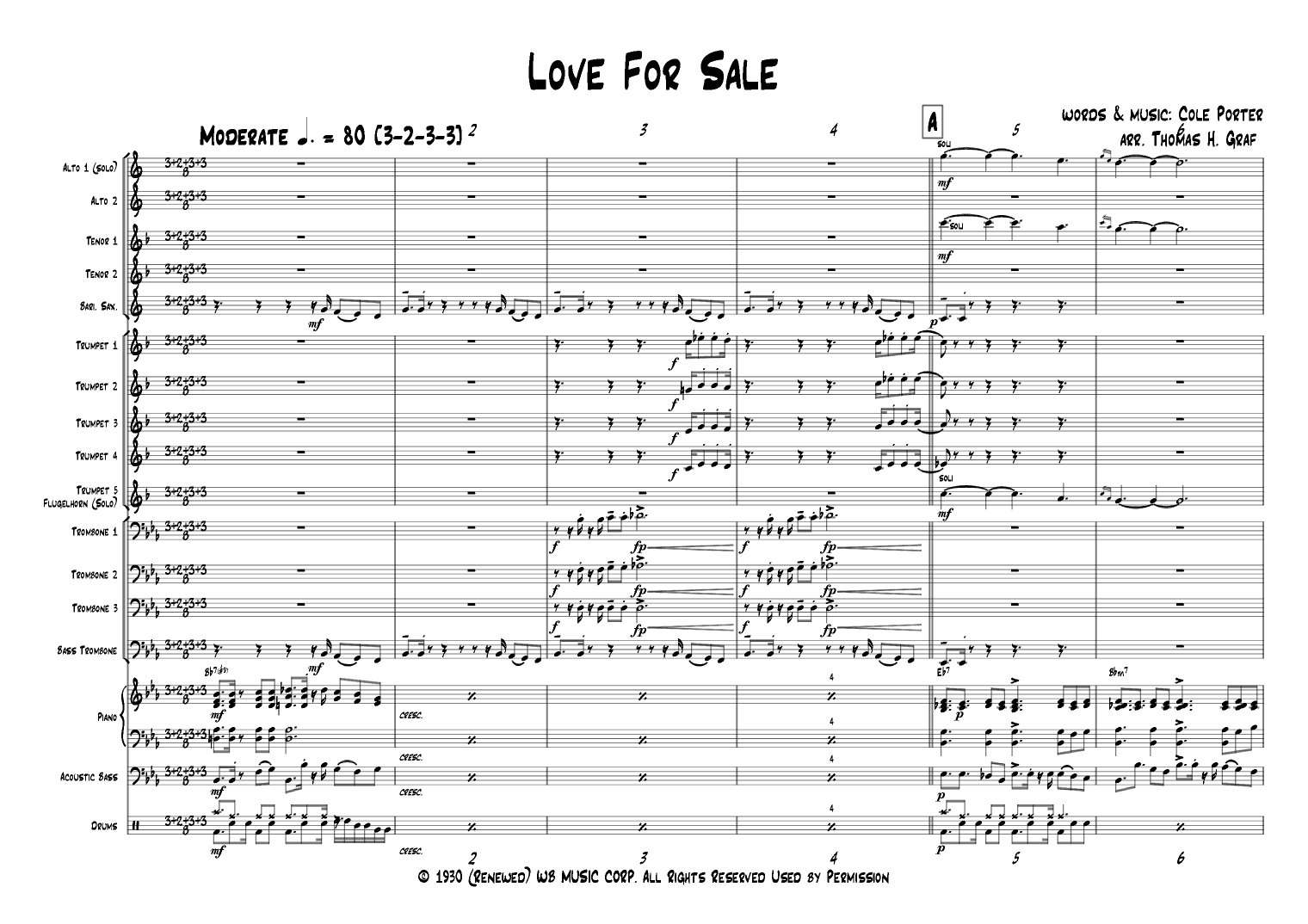 Love For $ale (arr. Thomas Graf)