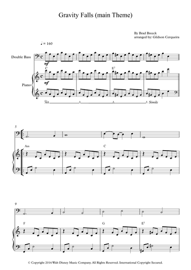 Gravity Falls (main Theme) (arr. Gildson Cerqueira)