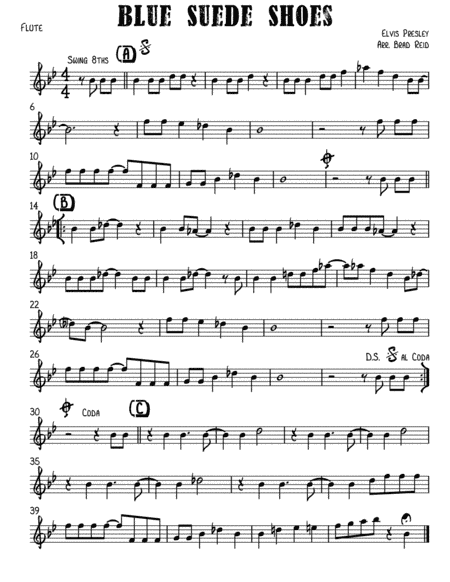 Blue Suede Shoes (arr. Brad Reid)