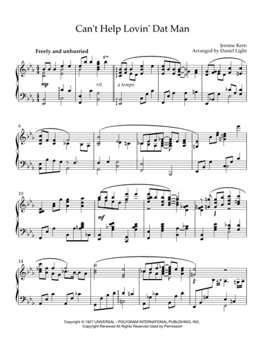 Can't Help Lovin' Dat Man (arr. Daniel Light)