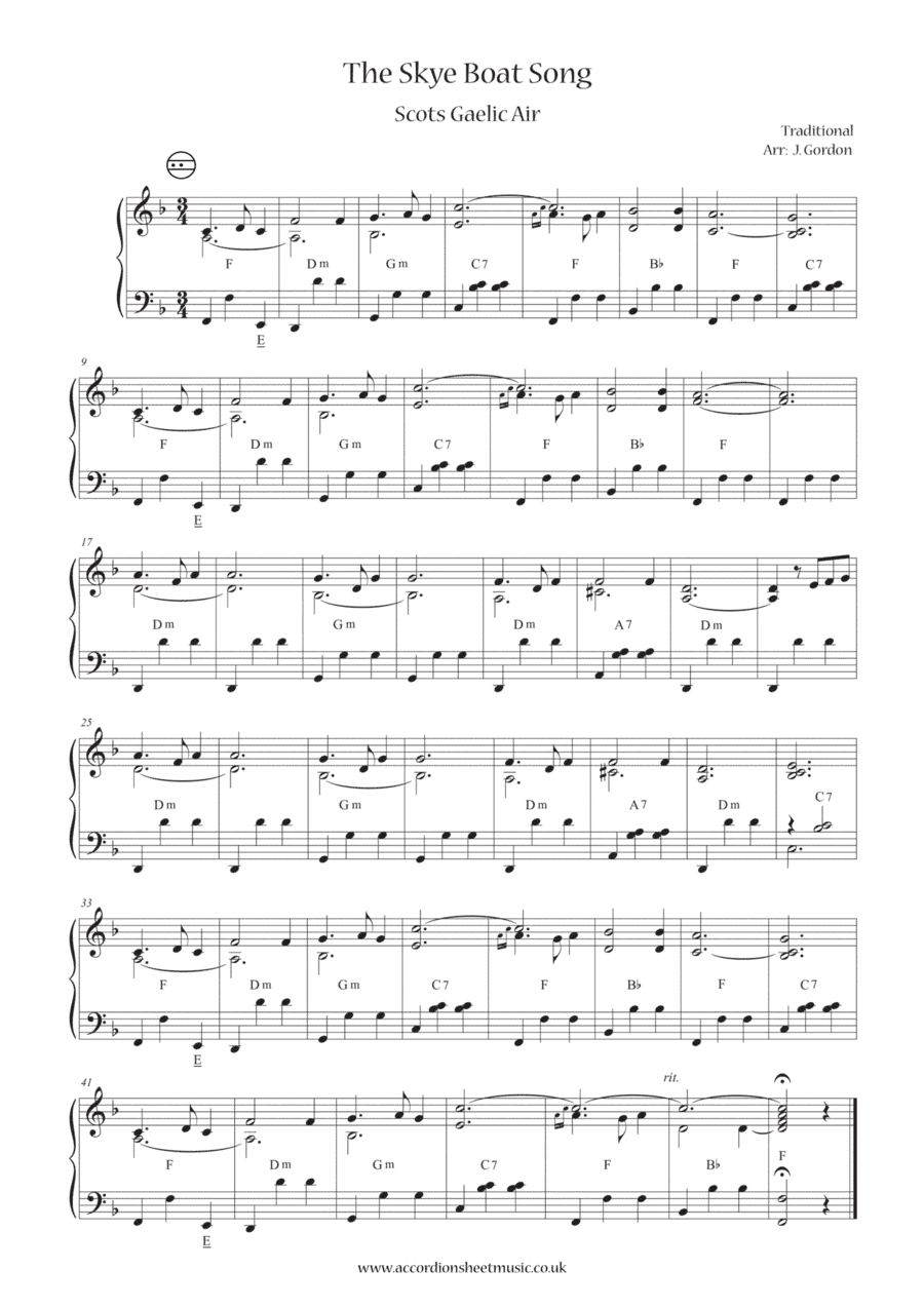 The Skye Boat Song (arr. Julia Gordon)
