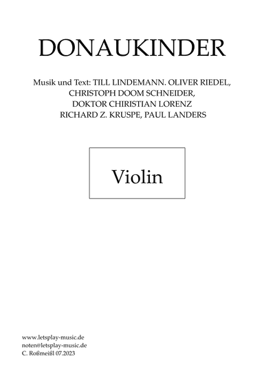 Donaukinder (arr. Christian Roßmeißl)