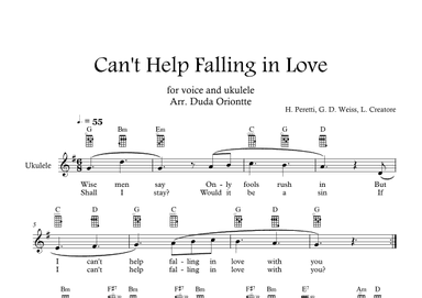 Can't Help Falling In Love (arr. Duda Oriontte)