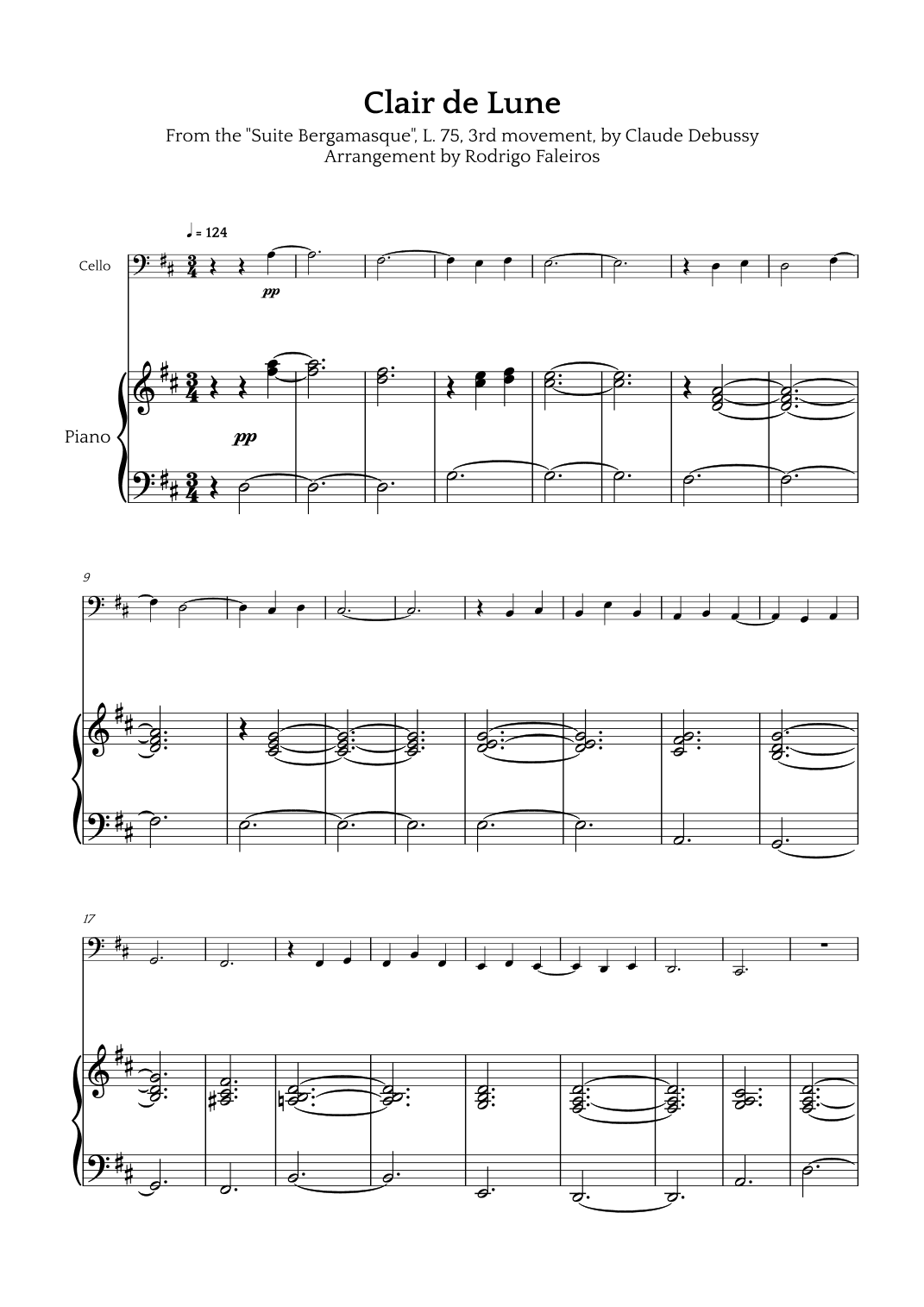Clair de Lune (arr. Rodrigo Faleiros)