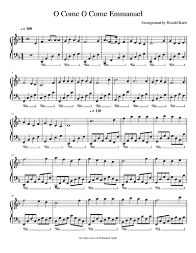 O Come O Come Emmanuel (arr. Ronald J. Karle)