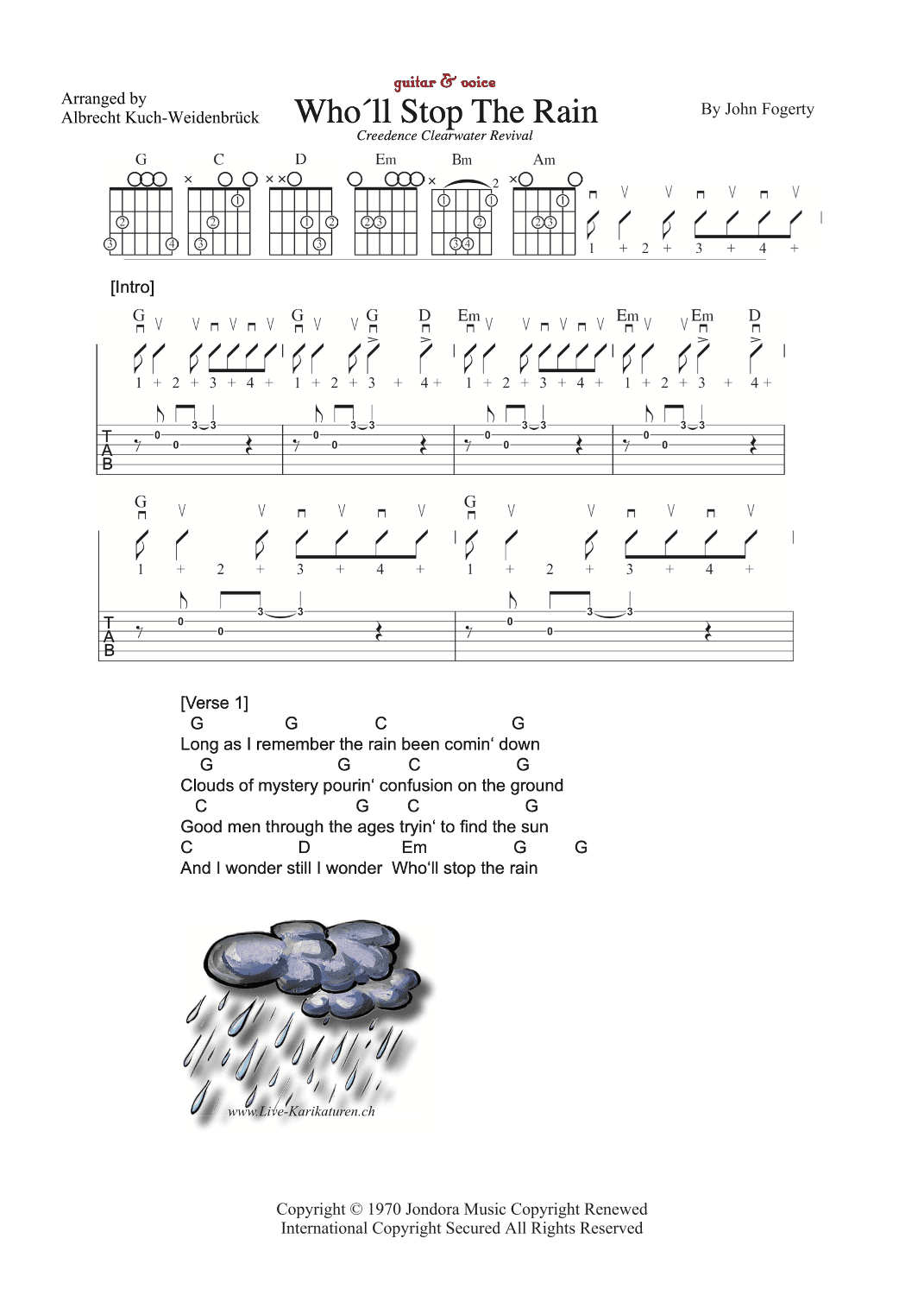 Who'll Stop The Rain (arr. Albrecht Kuch-Weidenbrück)