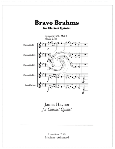 Bravo Brahms for Clarinet Quintet (arr. James Haynor)