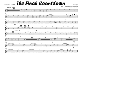 Final Countdown (arr. Gianmarco Piemari)