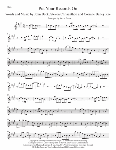 Put Your Records On (arr. Kevin Busse)