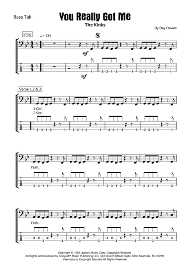 You Really Got Me (arr. Ben Garraway)