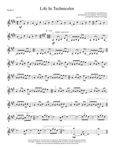 Life In Technicolor (arr. Kathryn Griesinger)