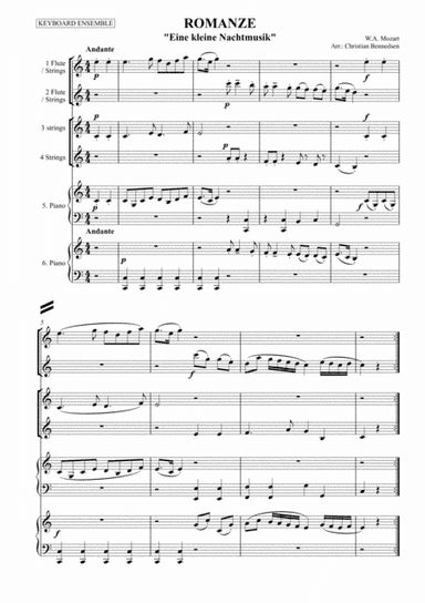 Romanze from Eine kleine Nachtmusik (arr. Christian Bennedsen)