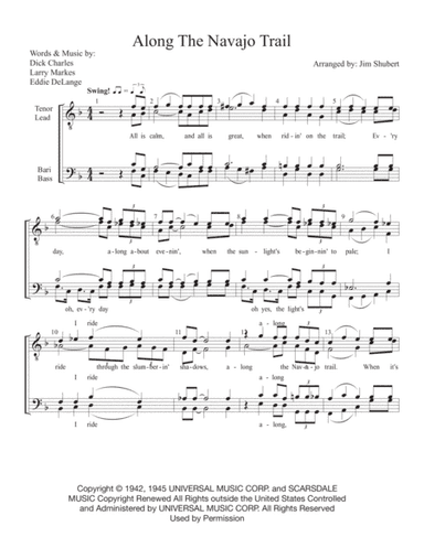 Along The Navajo Trail (arr. Jim Shubert)