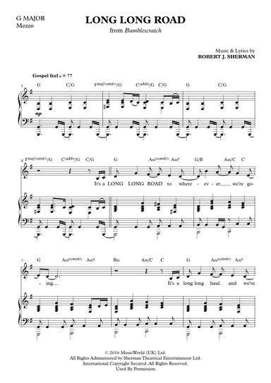 Long Long Road  (G Major)