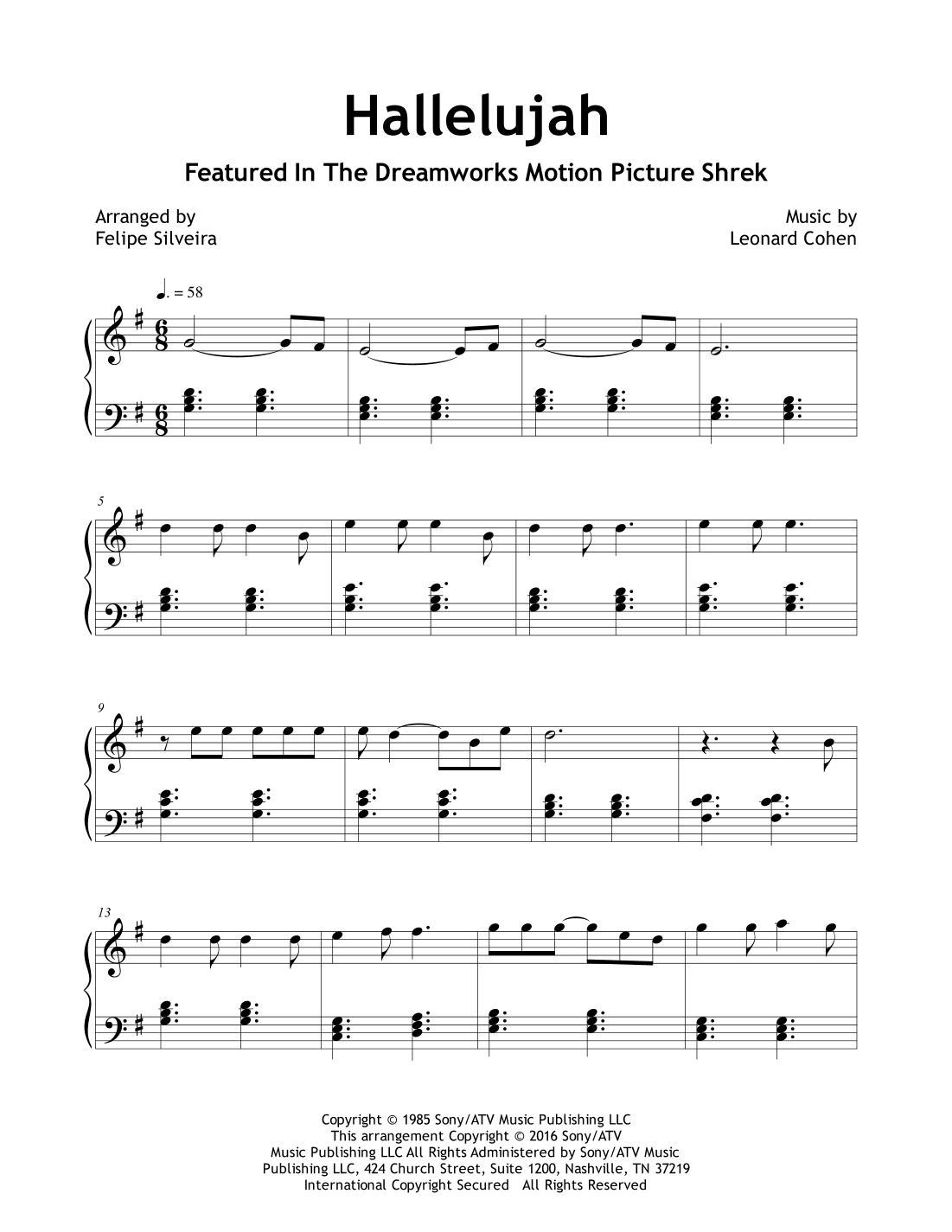 Hallelujah (arr. Felipe Silveira)