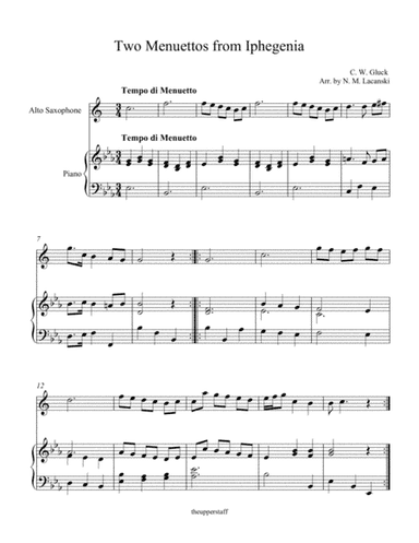 Two Menuettos from Iphegenia (arr. Nick Lacanski)