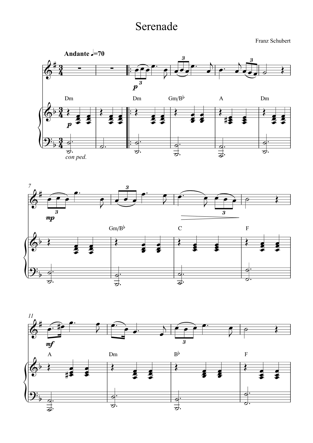 Serenade (arr. Kaiserin Rebecca)