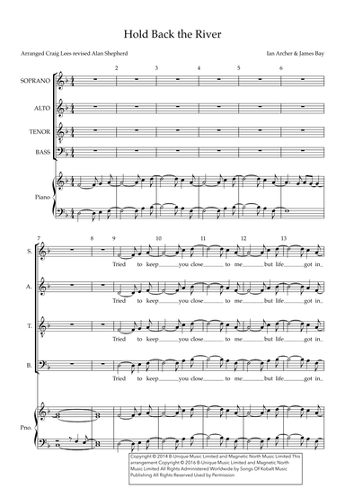 Hold Back The River (arr. Alan Shepherd)