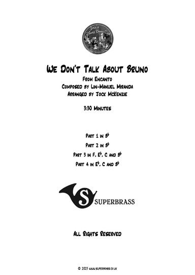 We Don't Talk About Bruno (arr. Jock McKenzie)