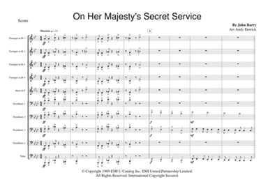 On Her Majesty's Secret Service - Theme (arr. Andy Derrick)