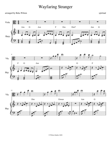 Wayfaring Stranger (arr. Beka Wilson)