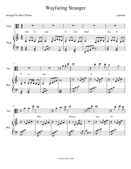 Wayfaring Stranger (arr. Beka Wilson)