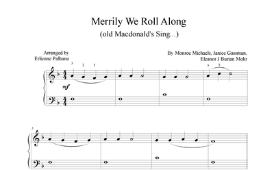 Merrily We Roll Along (old Macdonald's Sing...) (arr. Erlienne Palhano)