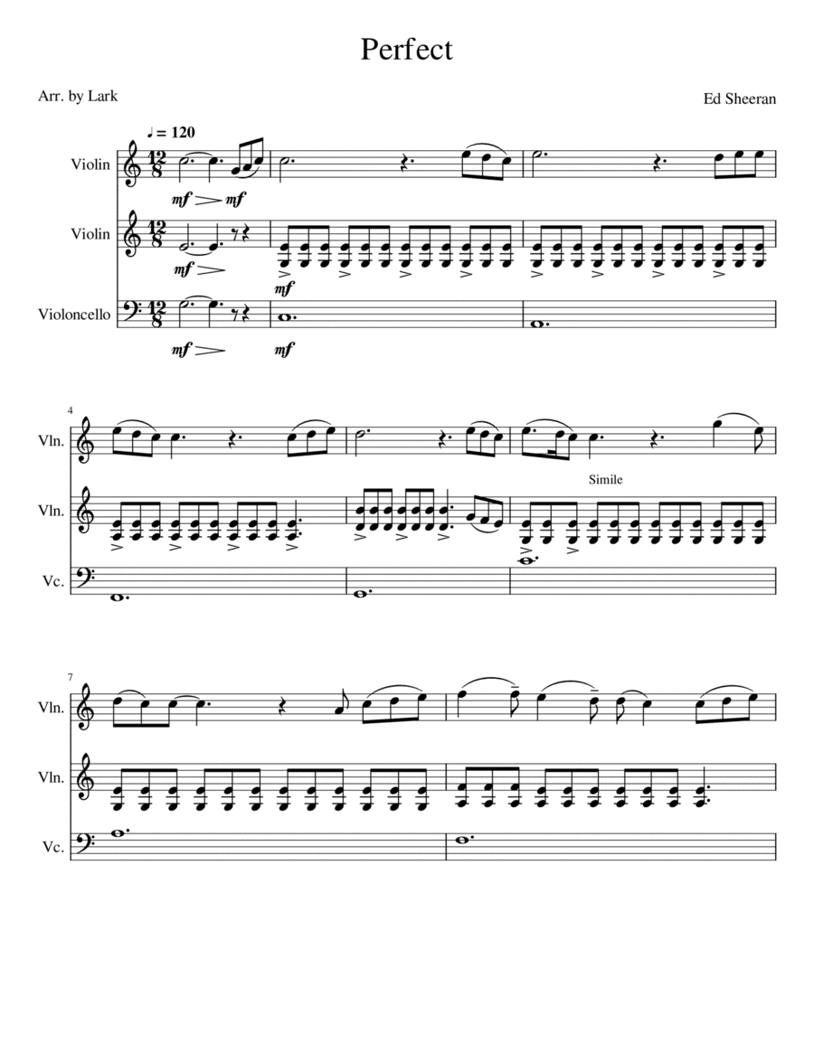 Perfect (arr. Lark)