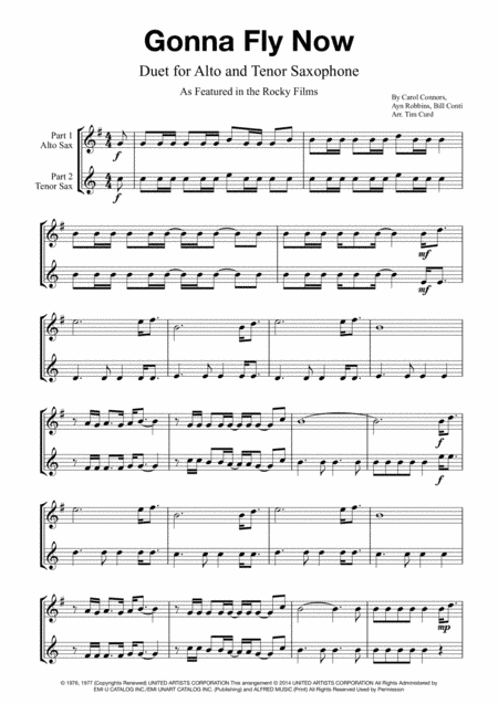 Gonna Fly Now (arr. Tim Curd)