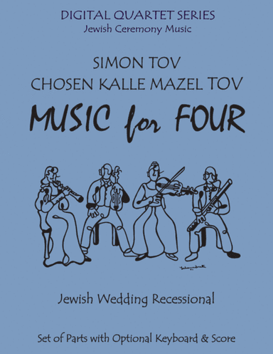Simon Tov/Kalle Chosen Mazel Tov for Clarinet Quartet (Three Clarinets & Bass Clarinet) plus optiona (arr. Last Resort Music Publishing)