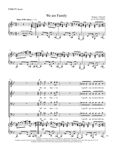 We Are Family (arr. Steve Milloy)