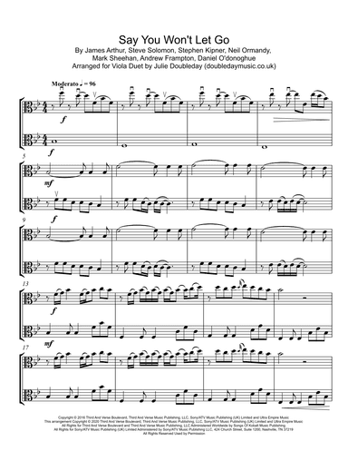 Say You Won't Let Go (arr. Julie Doubleday)