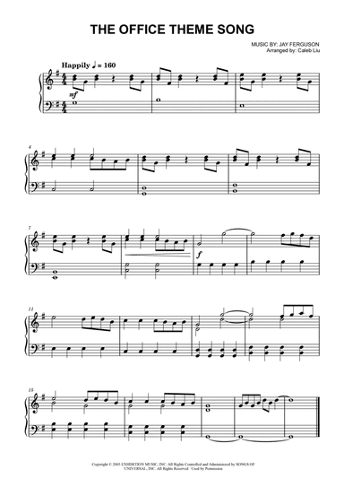 The Office - Theme (arr. Caleb Liu)