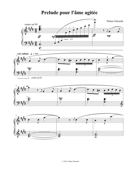 Prélude pour l'âme agitée