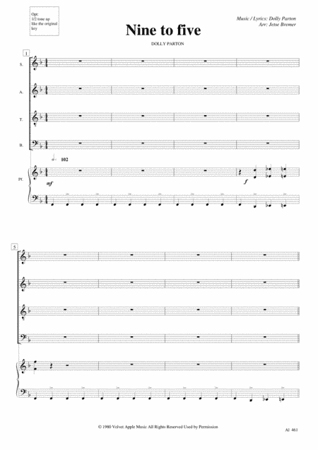 Nine To Five (arr. Jetse Bremer)