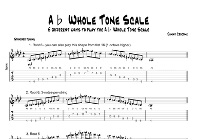 Ab Whole Tone Scale (5 Ways to Play)