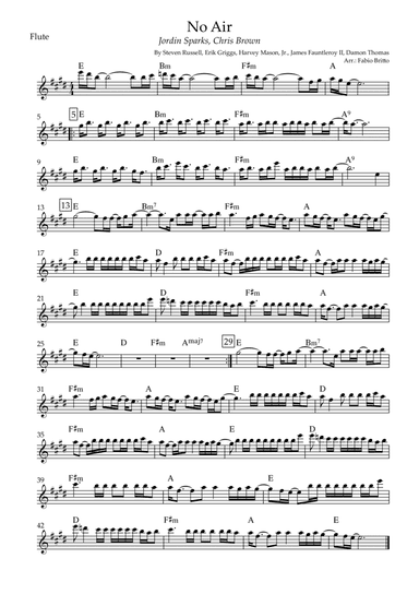No Air (arr. Fabio Britto)