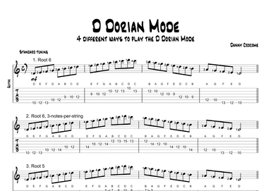 D Dorian Mode (4 Ways to Play)