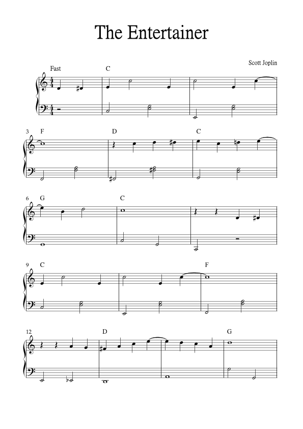 The Entertainer (arr. Jackson Spindler)
