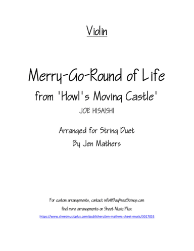 Merry-go-round Of Life (arr. Jen Mathers)