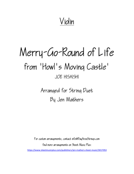 Merry-go-round Of Life (arr. Jen Mathers)
