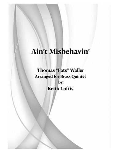 Ain't Misbehavin' (arr. Keith Loftis)