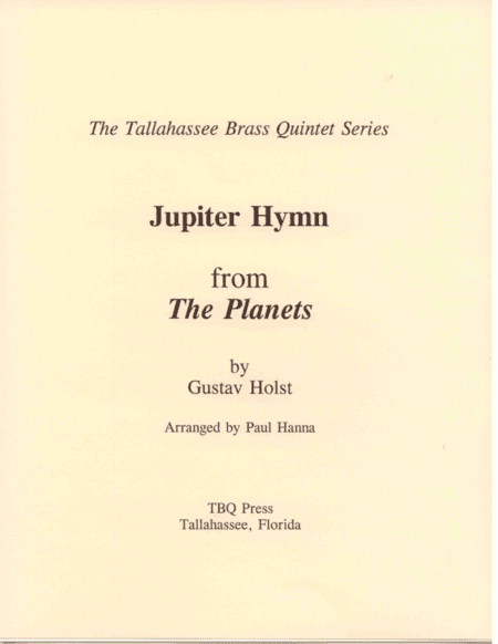 Jupiter Hymn (I Vow To Thee My Country) (arr. Paul Hanna)